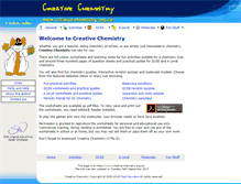 Tablet Screenshot of creative-chemistry.org.uk